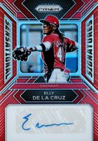 2024 Panini Prizm Sensational Signatures #SSEDC Elly de La Cruz Red Prizm Baseball Card