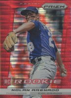 2013 Panini Prizm #220 Nolan Arenado Red Pulsar Baseball Card