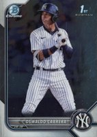 2022 Bowman Chrome Prospects #BCP17 Oswaldo Cabrera Baseball Card