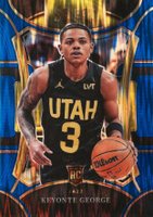 2023 Panini Select #305 Keyonte George Blue Flash Basketball Card