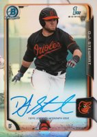 2015 Bowman Chrome Draft Pick Autograph #BCADST D.J. Stewart Refractor Baseball Card
