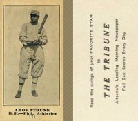 1916 Altoona Tribune #171 Amos Strunk Baseball Card