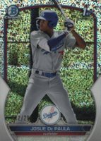 2023 Bowman Chrome Prospects #BCP111 Josue de Paula Speckle Refractor Baseball Card