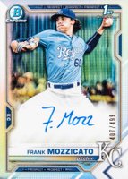2021 Bowman Draft Chrome Draft Pick Autographs #CDAFM Frank Mozzicato Refractor Baseball Card