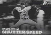 2023 Topps Black and White Shutter Speed #SS8 Shohei Ohtani Baseball Card