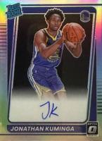2021 Panini Donruss Optic #190 Jonathan Kuminga Autograph-Holo Basketball Card