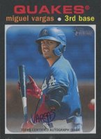 2020 Topps Heritage Minor League Real One Autographs #MV Miguel Vargas Baseball Card