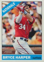 2015 Topps Heritage  #440 Bryce Harper Action Baseball Card