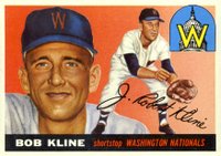 1955 Topps #173 Bob Kline Baseball Card