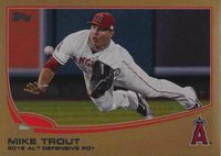 2013 Topps #536 Mike Trout Gold Baseball Card
