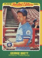 1986 Fleer Limited Edition #6 George Brett Baseball Card