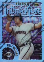 1996 Finest #14 Matt Williams Refractor w/Coating Baseball Card