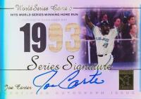 2003 Topps Tribute World Series Signature Series Relic #JC Joe Carter Baseball Card