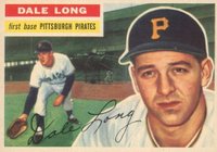 1956 Topps #56g Dale Long Gray Back Baseball Card