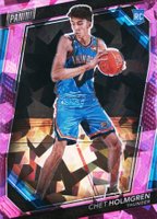 2023 Panini National VIP Gold Rookies #RC10 Chet Holmgren Pink Sparkle Basketball Card