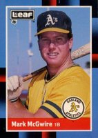 1988 Leaf #194 Mark McGwire Baseball Card
