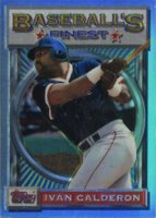 1993 Finest #55 Ivan Calderon Refractor Baseball Card