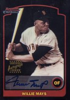 2003 Bowman Chrome Gold #351 Willie Mays Autograph Baseball Card