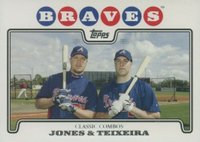2008 Topps #447 Chipper Jones/Mark Teixeira Baseball Card