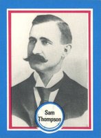 1976 Shakey's Pizza Hall of Fame #146 Sam Thompson Baseball Card