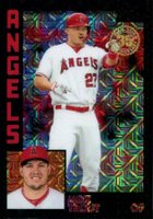 2019 Topps Silver Pack 1984 Chrome Promo  #1 Mike Trout Black Refractor Baseball Card