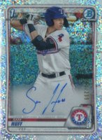 2020 Bowman Chrome Prospect Autographs #CPASH Sam Huff Speckle Refractor Baseball Card