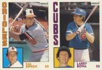 1984 Topps Nestle Hand Cut # Cal Ripken Jr./Larry Bowa Panel Baseball Card
