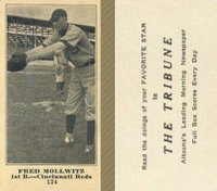 1916 Altoona Tribune #124 Fred Mollwitz Baseball Card