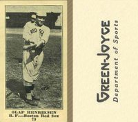 1916 Green-Joyce #79 Olaf Henriksen Baseball Card