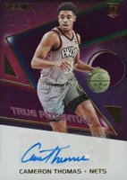2021 Panini Recon True Potential Signatures #TPSCMT Cameron Thomas Purple Basketball Card