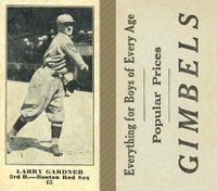 1916 Gimbels #65 Larry Gardner Baseball Card