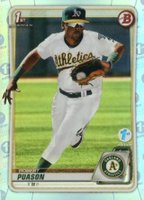 2020 Bowman 1st Edition #BFE145 Robert Puason Sky Blue Foil Baseball Card