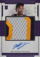2016 Panini National Treasures #122 Brandon Ingram Material Autograph Basketball Card