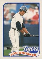 1989 Topps #320 Lou Whitaker Baseball Card