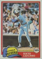 1981 Topps #25 Sixto Lezcano Baseball Card