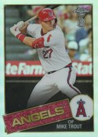2020 Ben Baller Chrome 1985 Topps #85TC1 Mike Trout Baseball Card