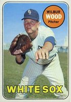 1969 Topps #123 Wilbur Wood Baseball Card