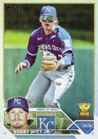 2023 Topps #7 Bobby Witt Jr. Rainbow Foil Baseball Card