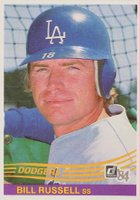 1984 Donruss #587 Bill Russell Baseball Card