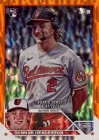 2023 Topps Update #US18 Gunnar Henderson Orange Foil Baseball Card
