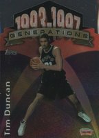 1997 Topps Generations #G28 Tim Duncan Basketball Card
