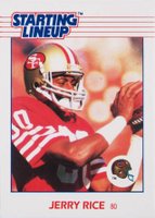 1988 Kenner Starting Lineup # Jerry Rice Football Card