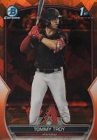 2023 Bowman Draft Sapphire Edition #BDC103 Tommy Troy Orange Baseball Card