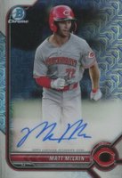 2022 Bowman Mega Box Chrome Autographs #BMAMMN Matt Mclain Baseball Card
