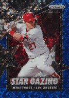 2020 Panini Prizm Star Gazing #SG1 Mike Trout Blue Donut Circles Prizm Baseball Card