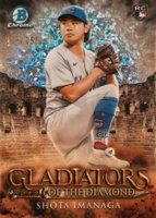 2024 Bowman Chrome Gladiators of the Diamond #3 Shota Imanaga Mini Diamond Refractor Baseball Card