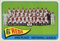 1965 Topps #316 Reds Team Baseball Card