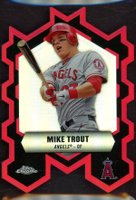 2013 Topps Chrome Chrome Connection Die-Cut #CC-MT Mike Trout Baseball Card