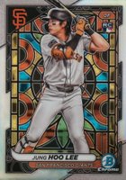2024 Bowman Chrome #67 Jung Hoo Lee Etched in Glass Variation Baseball Card