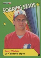 1990 Fleer Soaring Stars #3 Larry Walker Baseball Card